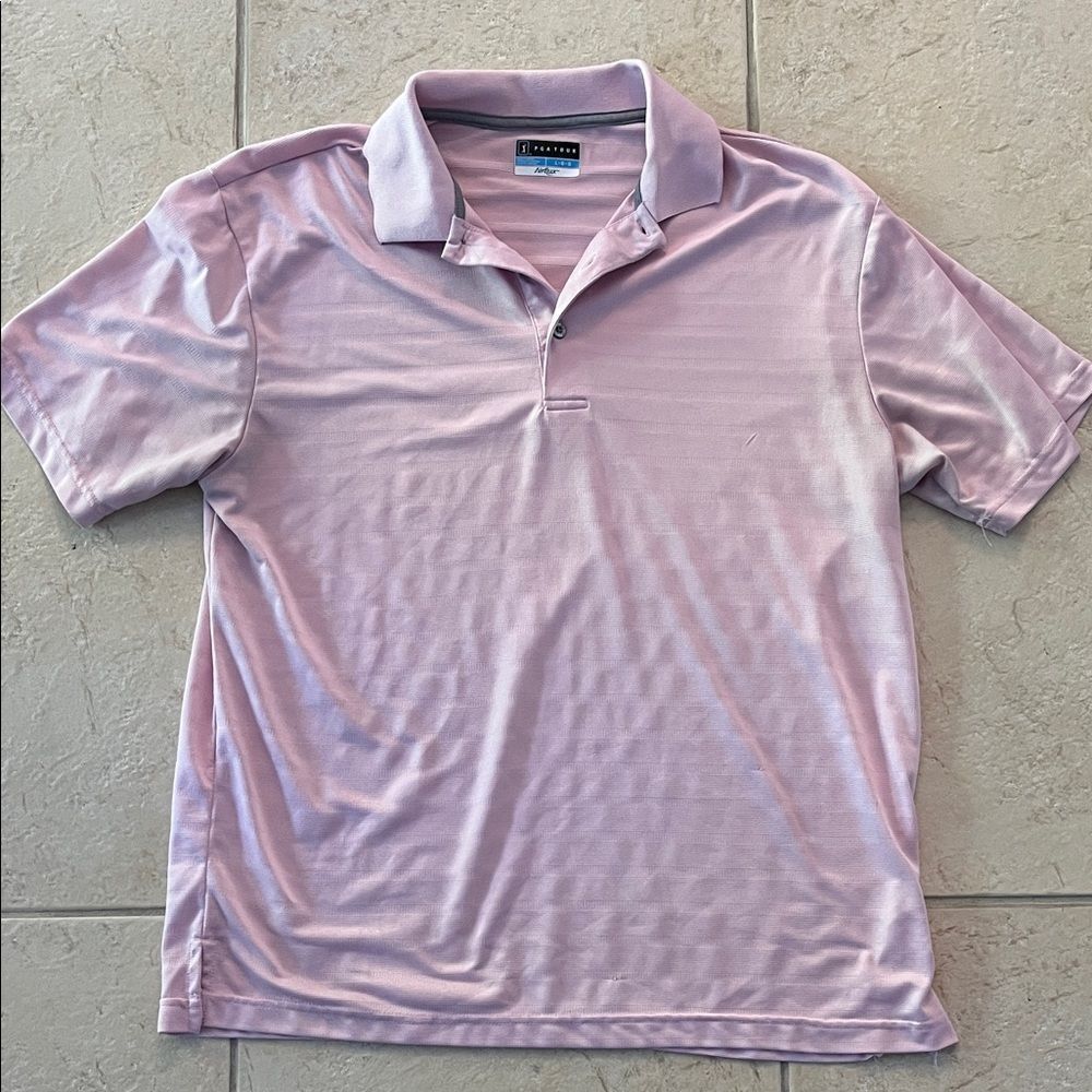 IZOD Men's Light Pink Polo Shirt